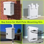 Weatherproof Metal Junction Box with Vent Fan