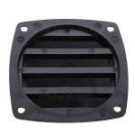 Black Louvered Flush Plastic Boat Vent - 2 Pcs