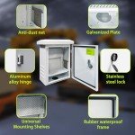 Weatherproof Metal Junction Box with Vent Fan