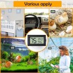 2 Pack Thermometer and Humidity Gauge for Reptiles