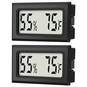 Mini Digital Thermometer & Hygrometer 2-Pack