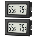 Mini Digital Thermometer & Hygrometer 2-Pack