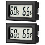 Mini Digital Thermometer & Hygrometer 2-Pack
