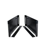 BUD Industries Black Rackmount Box, 8” x 18.94”