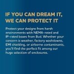 BUD Industries Black Rackmount Box, 8” x 18.94”