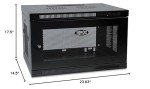Tripp Lite 6U Black Wall Mount Rack Cabinet