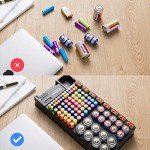 Portable Battery Organizer for AAA, AA, 9V, C, D