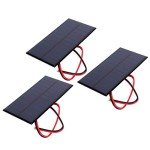 3Pcs Mini Solar Panel Charger Kit with Cable