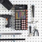 Portable Battery Organizer for AAA, AA, 9V, C, D