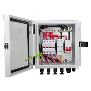 PowGrow 4 String Solar Combiner Box with Breaker