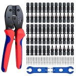 60PCS Solar Crimper Tool Kit with Connectors