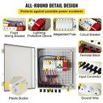 6 String Solar Combiner Box with Circuit Breaker