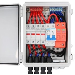 LiuTaoWMX 4-String Solar Combiner Box with Breaker