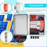 LiuTaoWMX 4-String Solar Combiner Box with Breaker