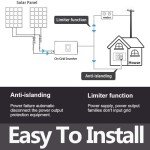 TINGEN 1000W Solar Grid Tie Inverter with LCD