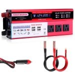 2000W Solar Power Inverter with 3 AC Outlets