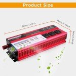 2000W Solar Power Inverter with 3 AC Outlets