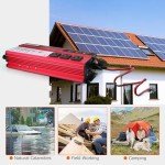2000W Solar Power Inverter with 3 AC Outlets