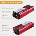 2000W Solar Power Inverter with 3 AC Outlets