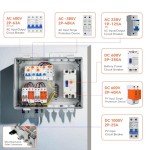 Solar PV Combiner Box with Circuit Breakers and Surge Protection