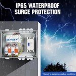 Solar PV Combiner Box with Circuit Breakers and Surge Protection