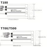 POWLSOJX 500W Solar Micro Grid Tie Inverter