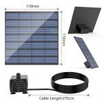 AISITIN DIY Solar Water Pump Kit for Outdoors