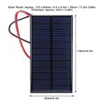 3Pcs Mini Solar Panel Charger Kit with Cable