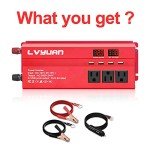 Cantonape 1000W Car Power Inverter with USB Ports