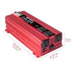 Cantonape 1000W Car Power Inverter with USB Ports