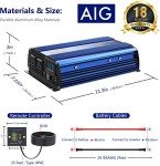 1100W Power Inverter with LCD Display & USB Ports