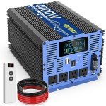 4000W Pure Sine Wave Power Inverter with Remote