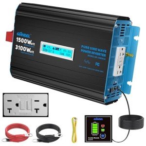 GIANDEL 1500W Pure Sine Wave Power Inverter