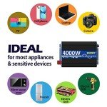4000W Pure Sine Wave Power Inverter with Remote