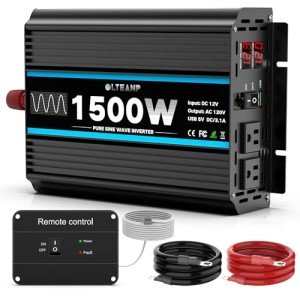 1500W Pure Sine Wave Inverter with USB Port