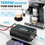 1500W Pure Sine Wave Inverter with USB Port