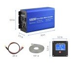 Fit4Less 1000W Pure Sine Wave Inverter with USB