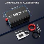 2200W Pure Sine Wave Inverter with Remote Control