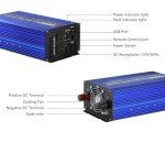 Fit4Less 1000W Pure Sine Wave Inverter with USB