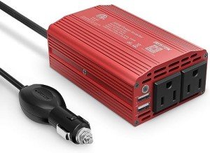 BESTEK 300W Car Power Inverter with Dual USB