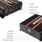 2500W 12V to 110V Solar Power Inverter