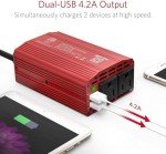 BESTEK 300W Car Power Inverter with USB Ports