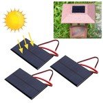 3Pcs Mini Solar Panel Charger Kit with Cable