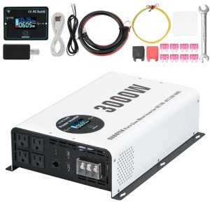 3000W Pure Sine Wave Power Inverter with Remote