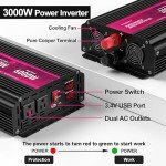 3000W Car Power Inverter with USB Ports