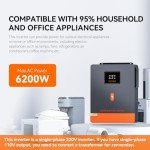 PowMr 6200W Off-Grid Solar Inverter with MPPT Controller