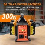 300W Portable Power Inverter for Dewalt Batteries