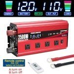 2500W Power Inverter with Remote & LCD Display