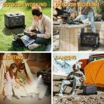 1075Wh Portable Power Station for Camping & Home