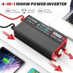 1000W Car Power Inverter with LCD Display
